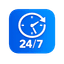 Erreichbarkeit, 24/7